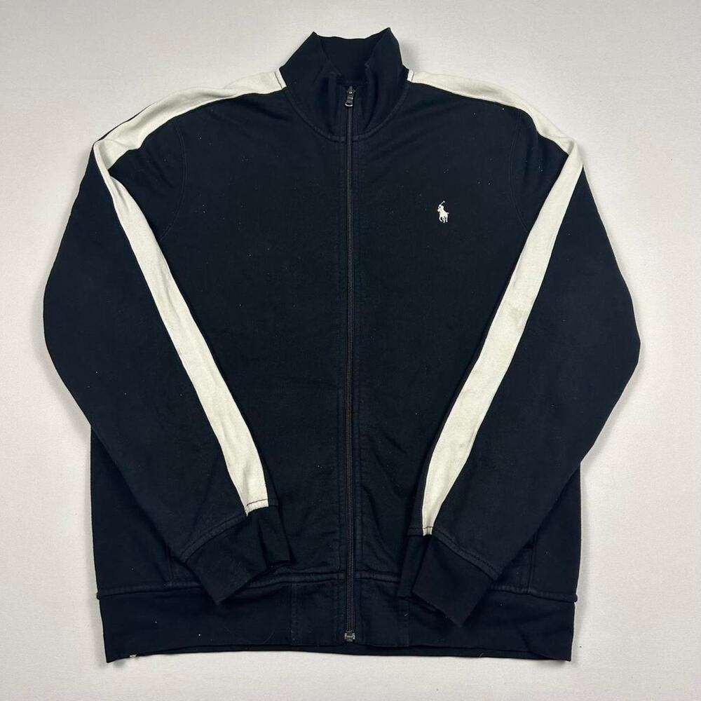 Polo Ralph Lauren Black and White Tracksuit Top